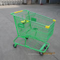 America Style Supermarkte Shopping Handle Trolley Handcart